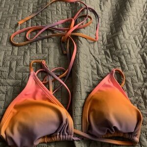 Colorful Gradient Bikini Top